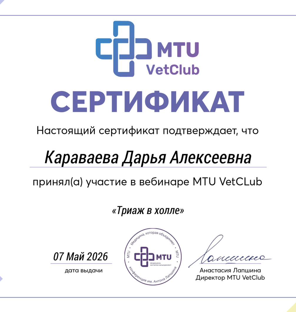 Триаж в холле