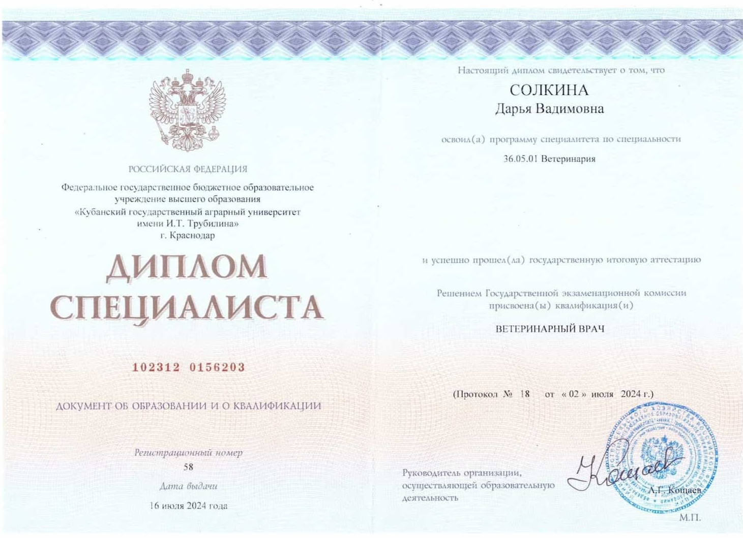 Диплом Плавинской Е.А. Диплом Плавинской Е.А.